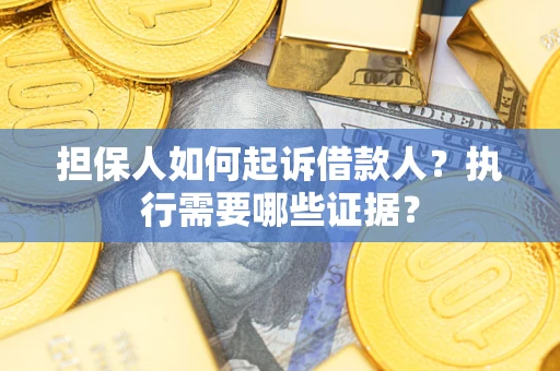 北京担保人如何起诉借款人？执行需要哪些证据？