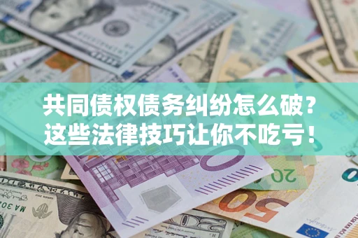 北京共同债权债务纠纷怎么破？这些法律技巧让你不吃亏！