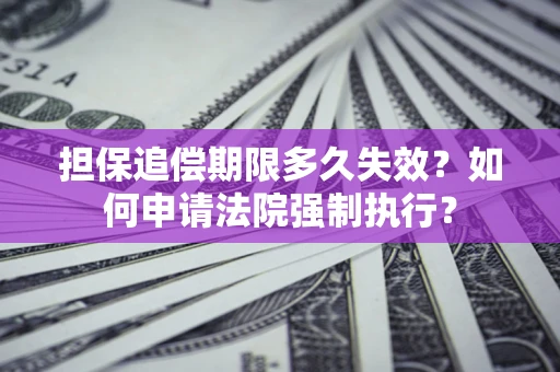北京担保追偿期限多久失效？如何申请法院强制执行？